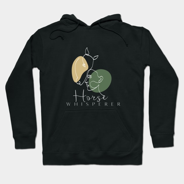 Horse Whisperer Minimal Hoodie by 3DHoofcareDesigns